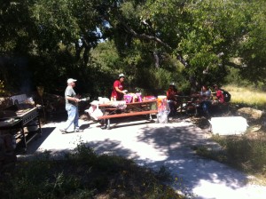 Cookout with friends of the trail